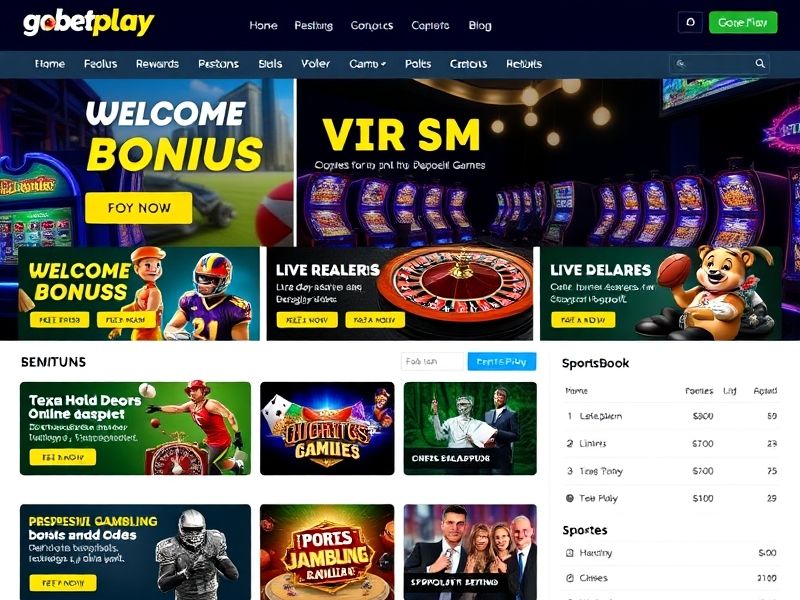 Experience the thrill of online gambling with Gobetplay. Discover top casino games, sports betting, and exclusive bonuses. Play safely and securely today!